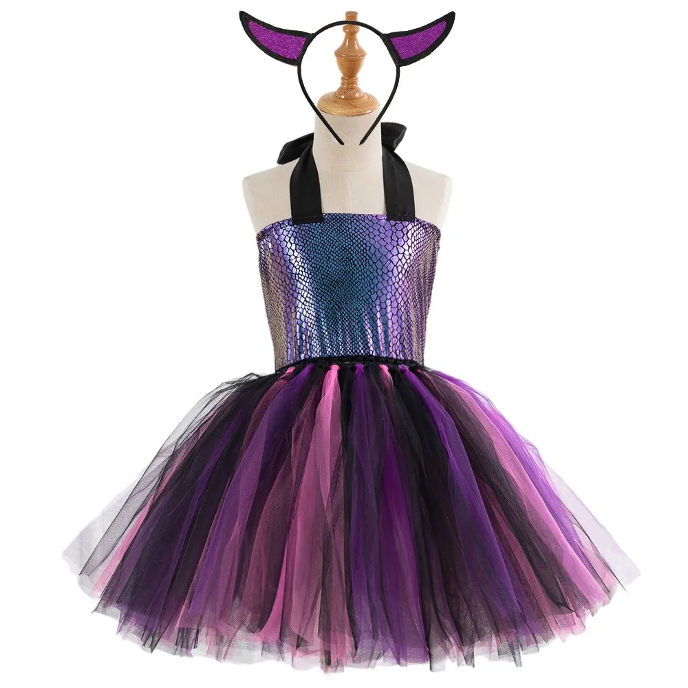 

Girls Mermaid Dress Kids Birthday Party Dresses Little Mermaid Princess Costumes for Halloween Christmas Dress Up Clothes Outfit