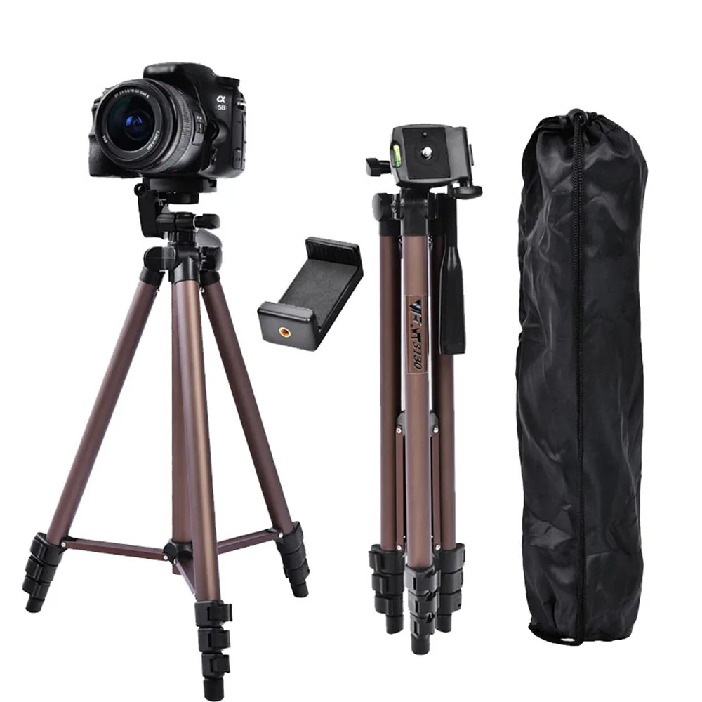Tripé de Câmera com Suporte para Smartphone Fosoto Profesional Alumínio Mini Tripés Câmera Dslr Telefone Smartphone Wt3130