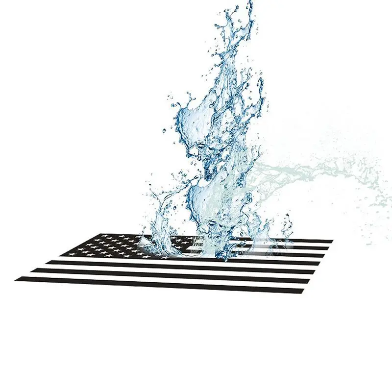 Прямоугольный США американский флаг наклейка Стикеры футболка с принтом