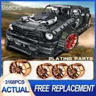 23009 строительный блок muscle car 1965, Форд Мустанг, hoonicorns, гоночный moc-22970, подходит для 20102 мальчиков, подарок на день рождения