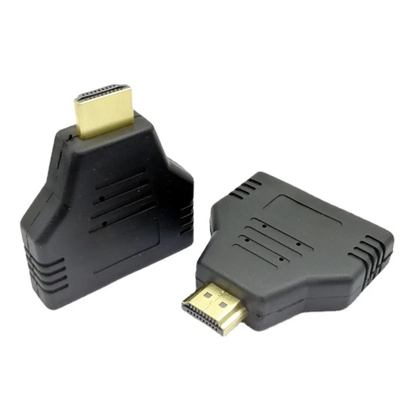 

1080P HDMI-совместимый штекер-двойной HDMI-совместимый разъем 1-2-Way разделитель Кабель-адаптер конвертер