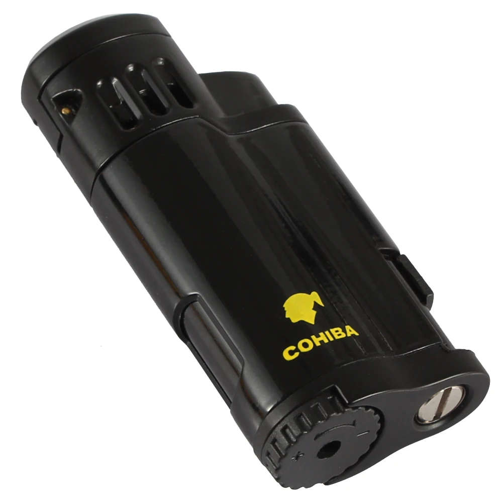 Металлическая зажигалка для сигар Cohiba 4 факфонарь Бутановая Зажигалка сигарет