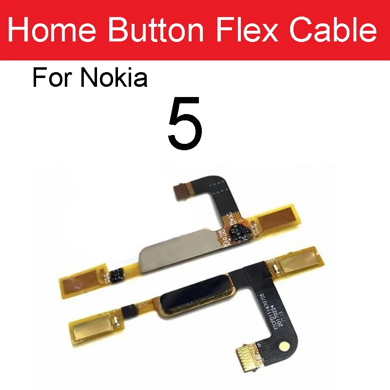 Кнопка Home отпечаток пальца гибкий кабель для Nokia 5 1 6 7 8 X5 X6 Plus сенсор сенсорного