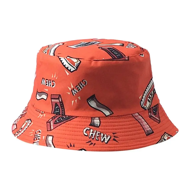 Двусторонняя Панама с надписью жевательная резинка в стиле хип хоп|Мужская