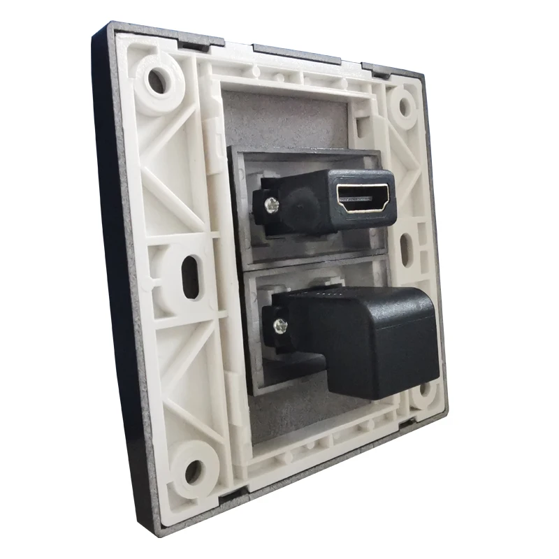 

UKITSON HDMI Faceplate 2 Ports Black 86mm