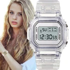 Часы наручные цифровые для мужчин и женщин, модные спортивные электронные, с браслетом, в деловом стиле