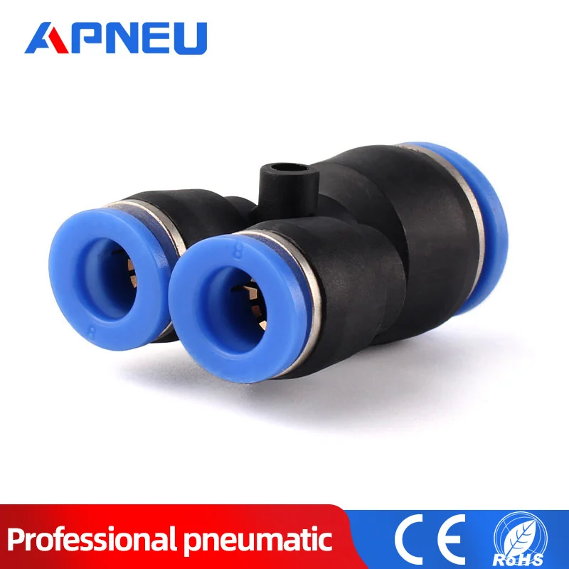 3 ходовой порт Y образной формы пневматический Фиттинг с наружным диаметром 12 мм 8