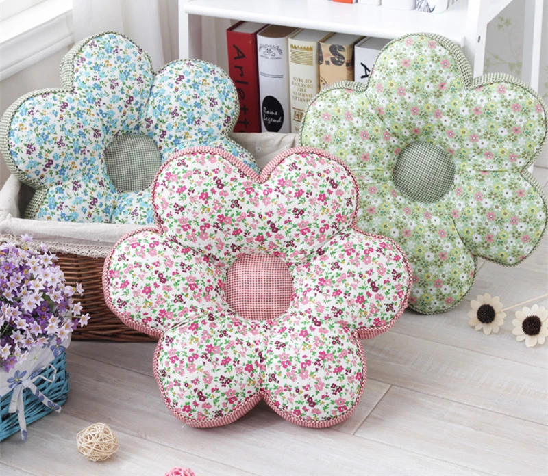 Креативные объемные подушки на сиденье с цветами толстый коврик для сиденья