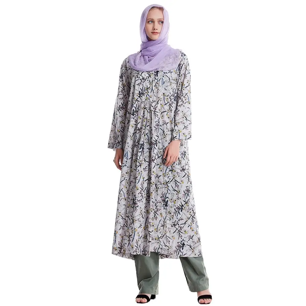 Комплект из 2 предметов мусульманское женское длинное платье и брюки комплекты