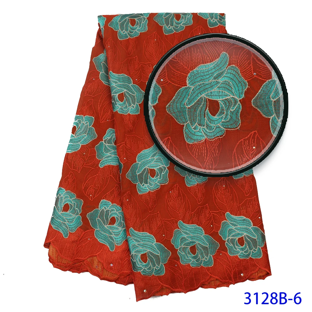 Вышивка африканская швейцарская вуаль кружевная ткань винный бордовый цвет 2020