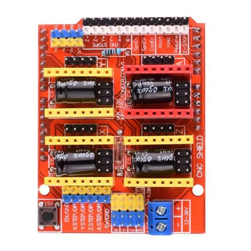 Плата расширения щит с ЧПУ V3.0 + плата UNO R3 Драйвер шагового двигателя A4988