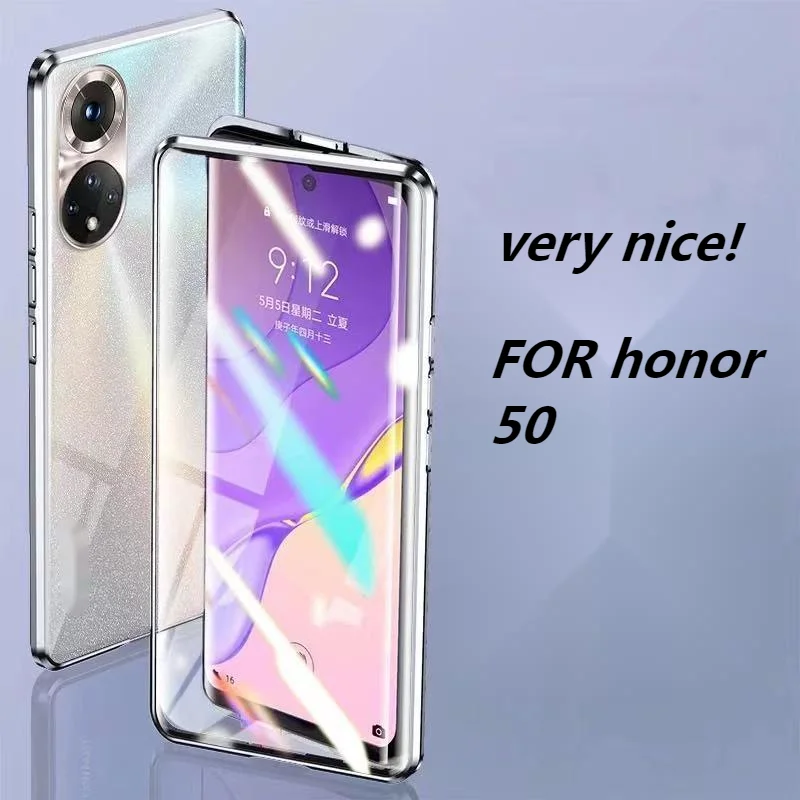 

Двойной чехол для glory 50pro, двухстороннее стекло для объектива 50se, полноразмерный противоударный защитный чехол для honor