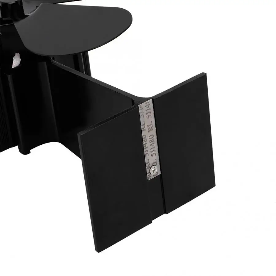 Портативный вентилятор с 4 лопастями экологичный для камина печи работающий от