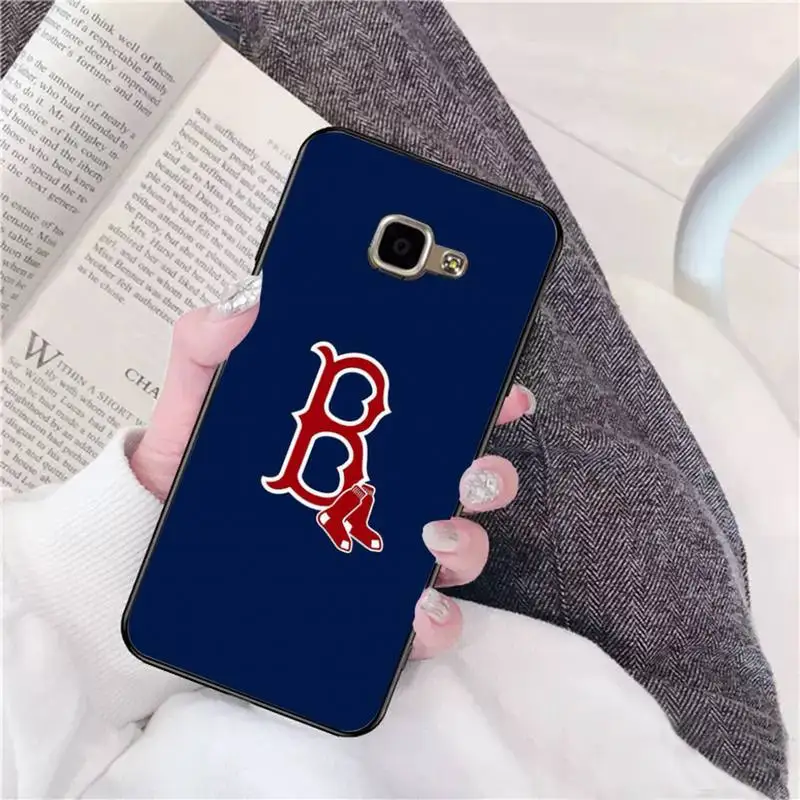 

0 Boston Red Sox Black TPU Phone Case For Samsung A 9 10 20 30 40 M20 S 30 31 J5(2015) J5prime 6 7 Plus