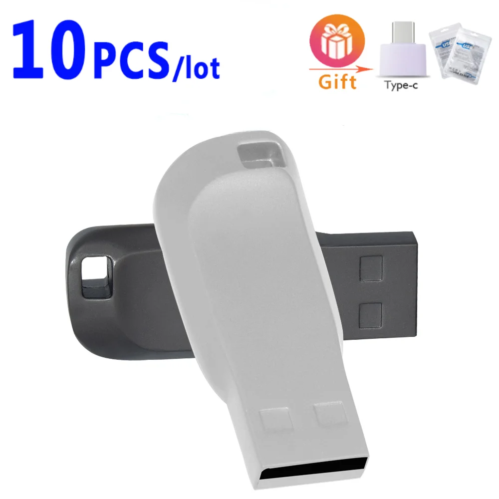 

10pcs/lot USB 2.0 Flash Drive Metal Pen Flash Drive 128GB 64GB 32GB 16GB 8GB 4GB Mini USB Flash Drive Pendrive USB Memory Stick