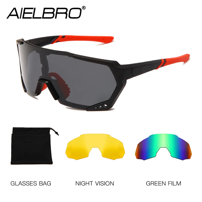Мужские солнцезащитные очки с двумя линзами набор велосипедных очков