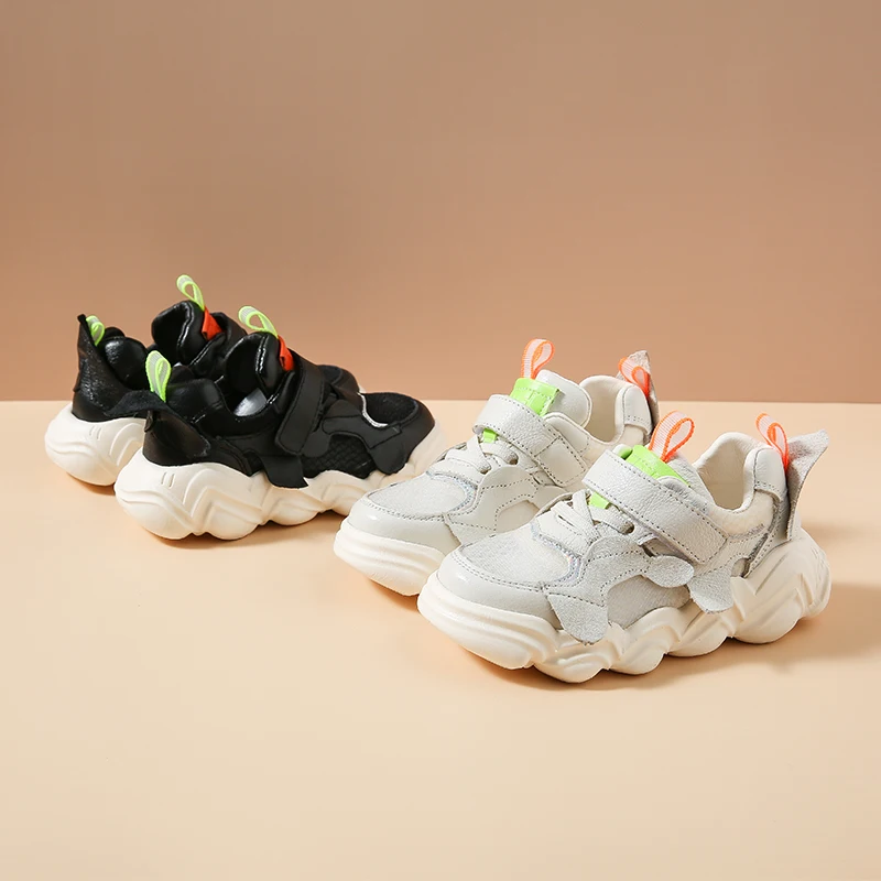 Весенние детские спортивные кроссовки для маленьких девочек Модные бега Детские