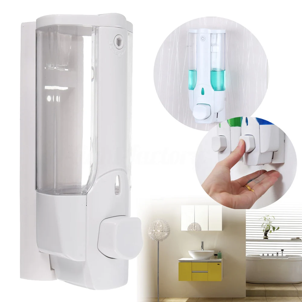 

350ml Wall Mounted soap dispenser hand dispenser Bathroom shampoo and shower gel pump