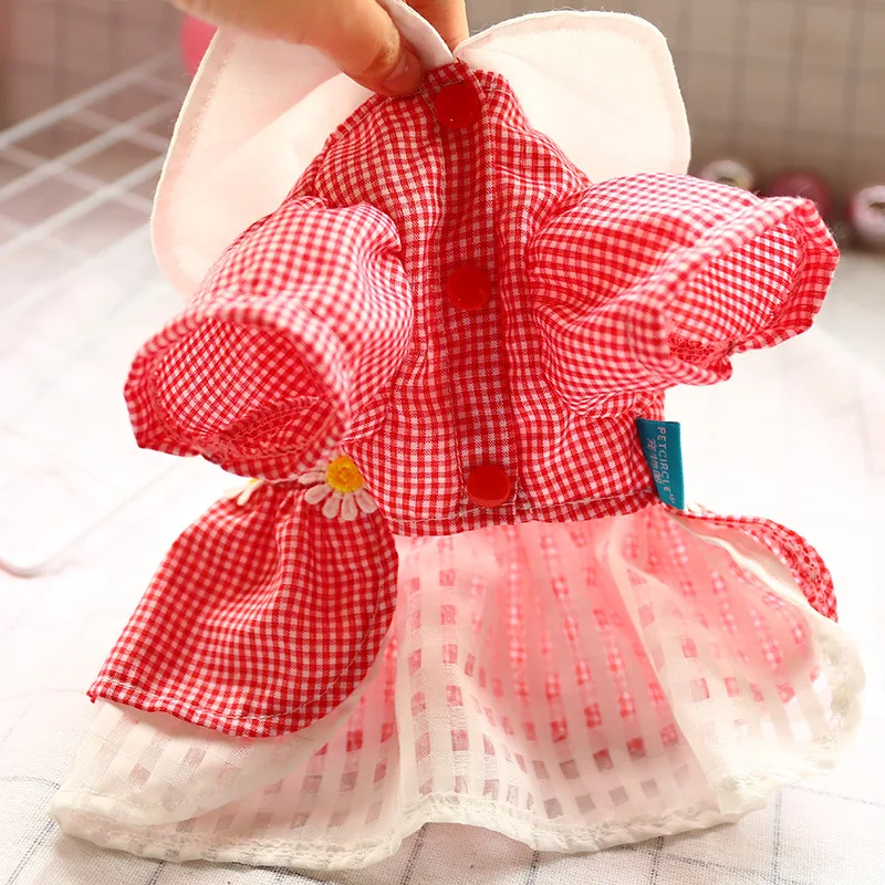 Одежда для домашних питомцев в школьном стиле рубашка Мопсов с милым ошейником