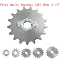for loncin zongshen lifan shineray 150 200 250cc atv pitbike motorcycle moped motocross front engine sprocket 428 20mm 10 19t