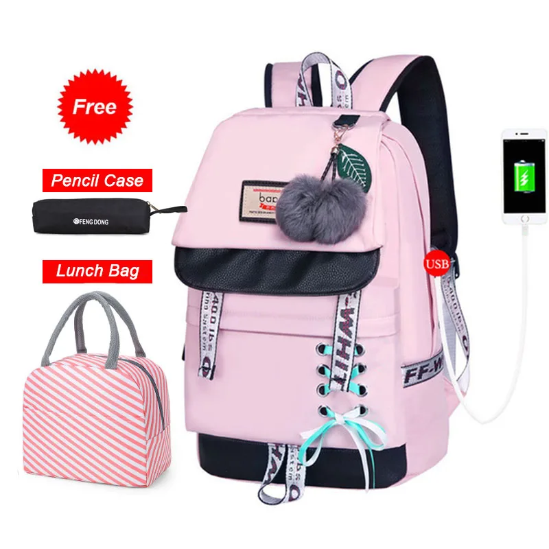 Школьные рюкзаки для девочек Детские вместительные ранцы в Корейском стиле с