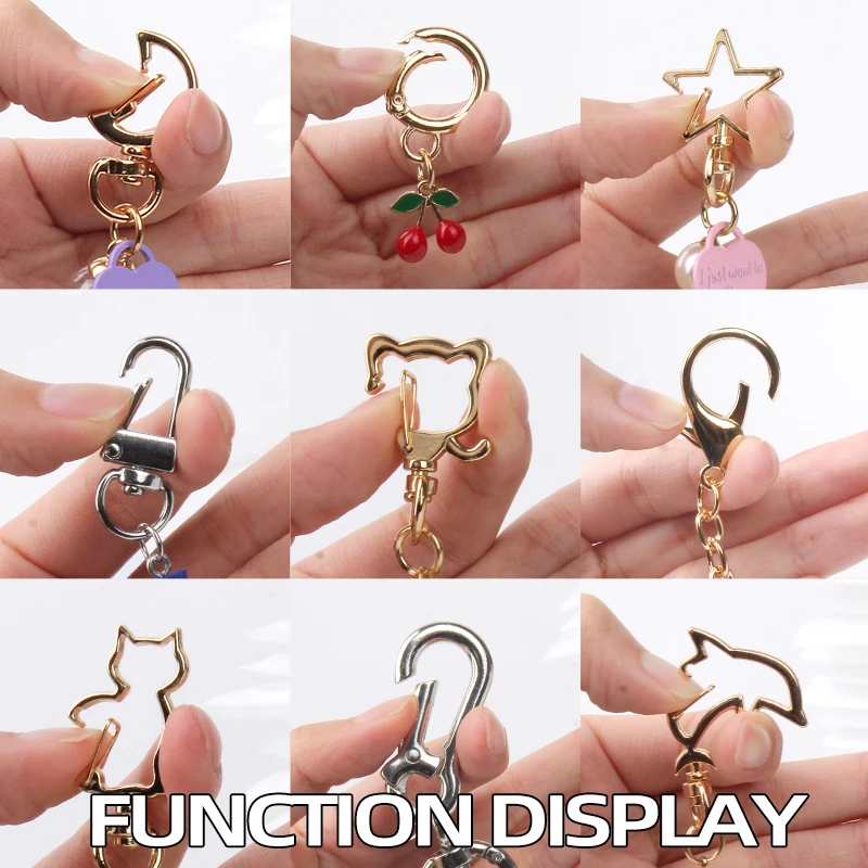 Металлический круглый брелок крючок персонализированный мастер DIY сплошной цвет