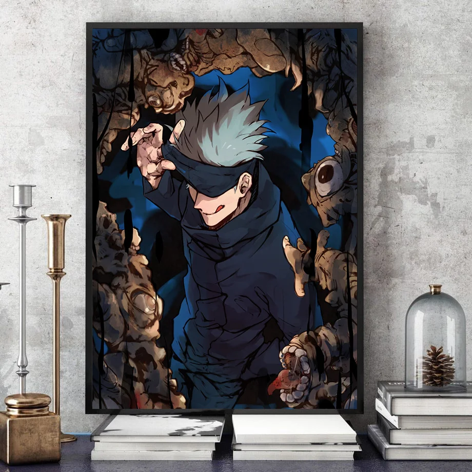 Waliicorners Anime Canvas Painting Decor Wall Art Pictures Home Decoration Satoru Gojo Jujutsu Kaisen Aesthetic 23 Hff1cb53de8c840928d811c94b81b43e6c