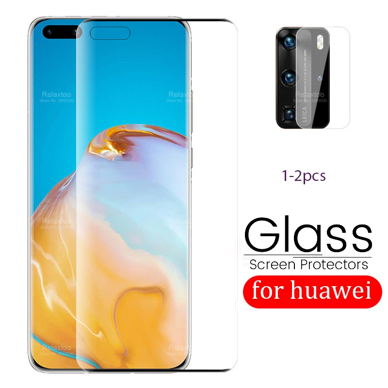 

camera lens protective glass for huawei p40 pro screen protector on huwei hvawei p 40 pro plus p40pro els-an00 glass film 1-2pcs