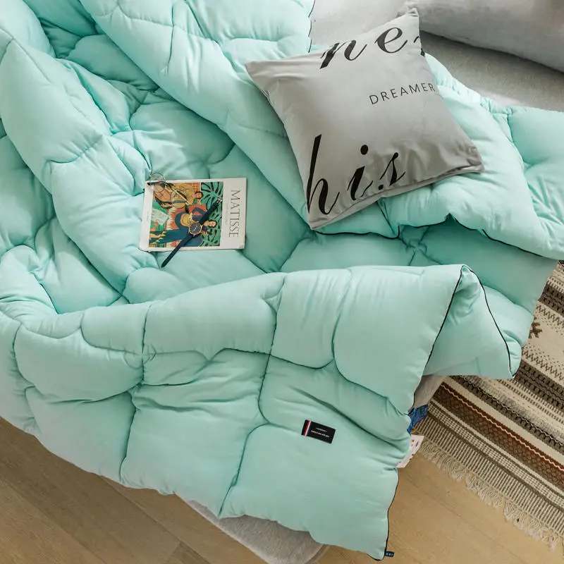 Элегантное и легко Стираемое шелковое плотное одеяло мягкое и гладкое одеяло для сна обеспечивает хороший сон, чтобы обеспечить качественную жизнь