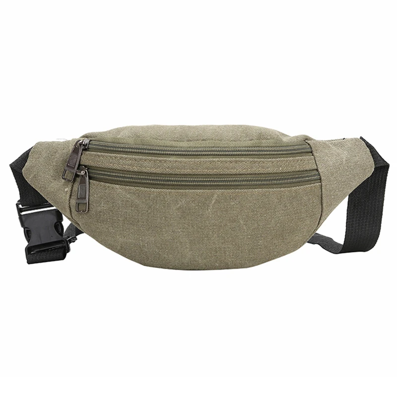 

Women Waist Bag Casual Functional Zipper Phone Pouch Adjustable Belt Bag Female Canvas Hip Bag Fanny Pack