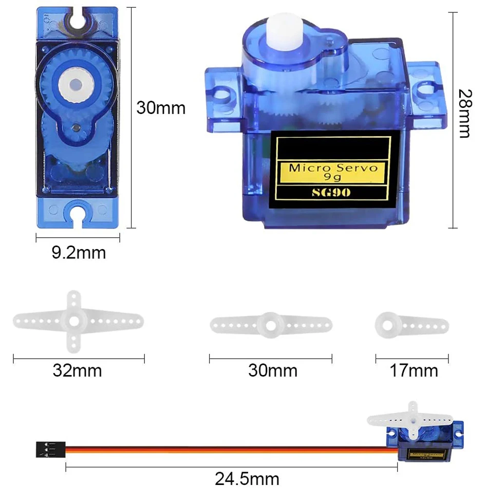 8 шт sg90 9g micro серво двигатель в комп