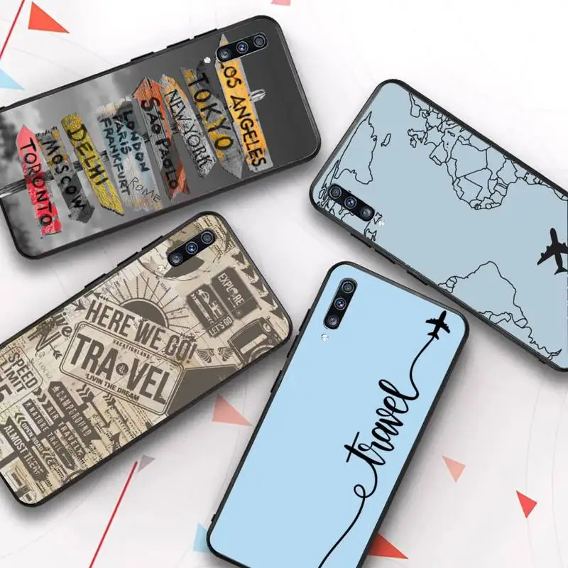 

Luxury Popular Planes World Map Travel Phone Case for Samsung Galaxy A 51 30s a71 Soft Silicone Cover for A21s A70 10 A30