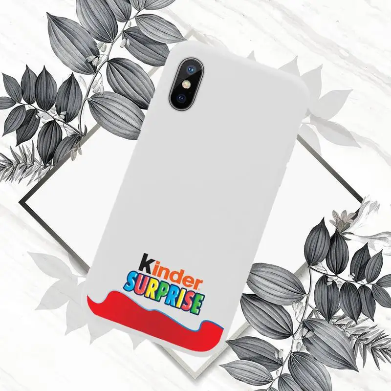

Candy Chocolate cute Kinder Joy surprise egg Phone Case Candy Color for iPhone 6 7 8 11 12 s mini pro X XS XR MAX Plus