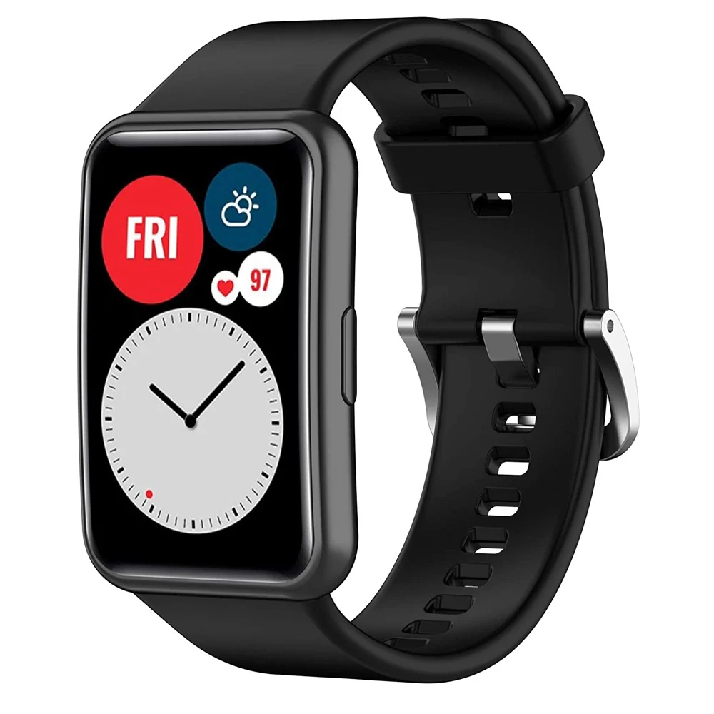 Ремешок силиконовый для Huawei Watch FIT сменный Браслет смарт-часов аксессуары часов