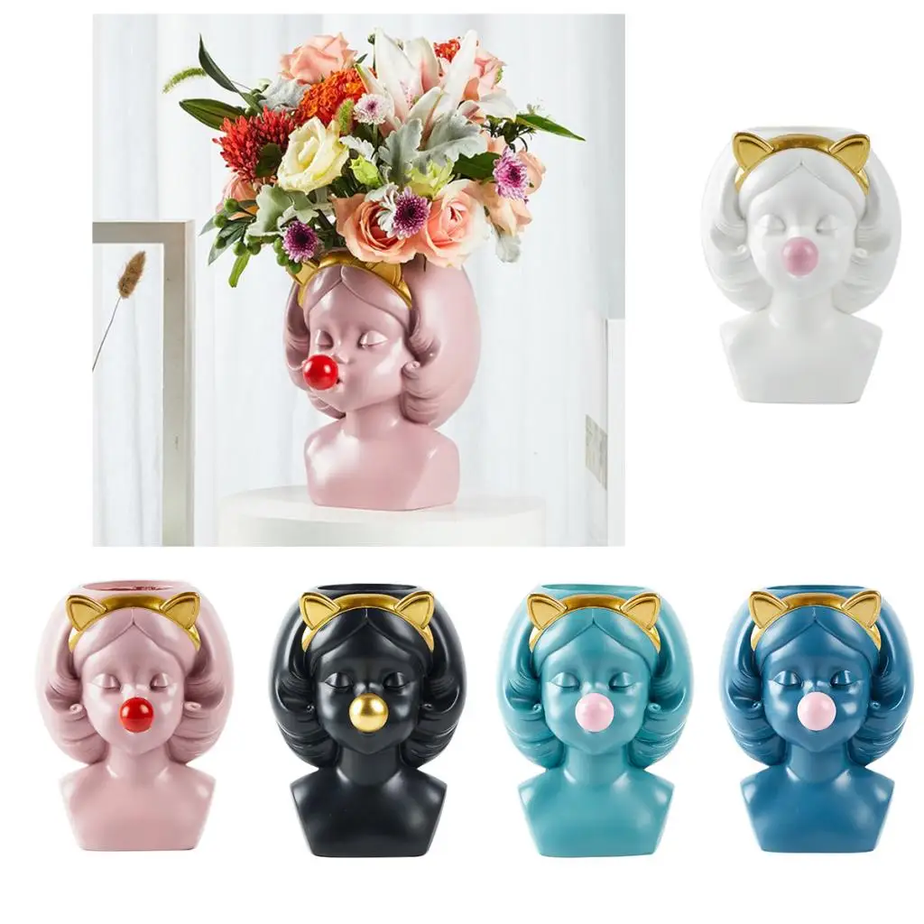 Ваза в скандинавском стиле полимерный горшок садовая Цветочная ваза для