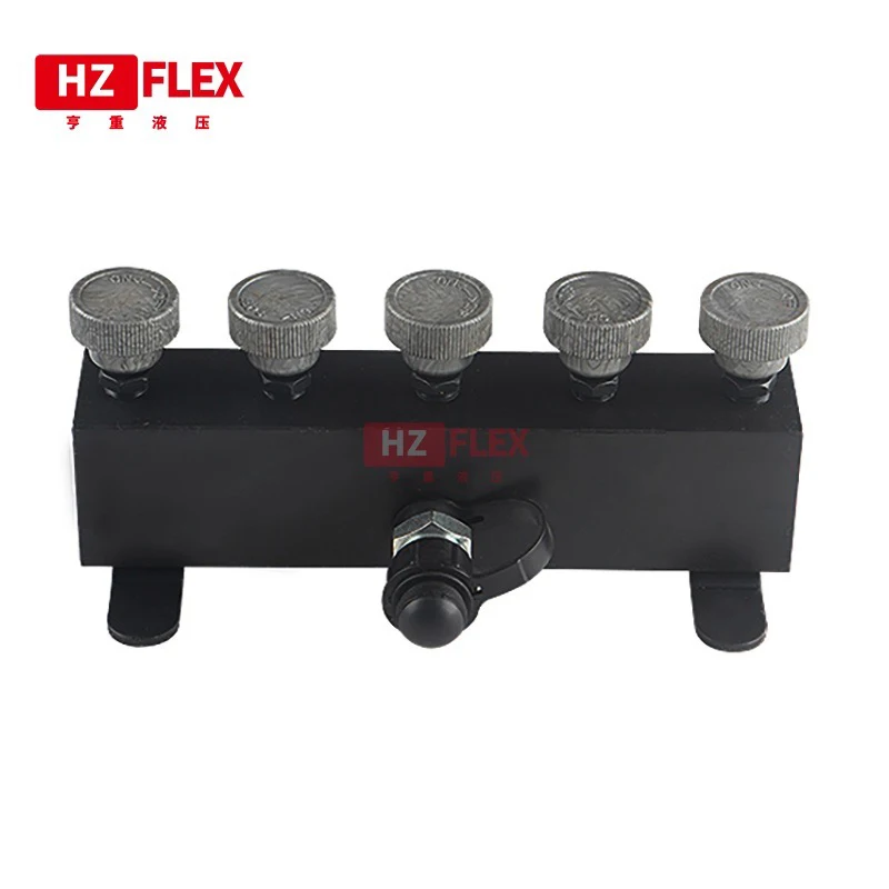 

Hydraulic five-way valve distributor distribution valve