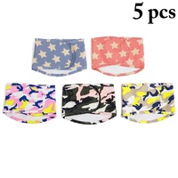 5 pcs small dog shorts sanitary physiological pants set washable male dogs panties puppy underwear briefs pet dog accessories