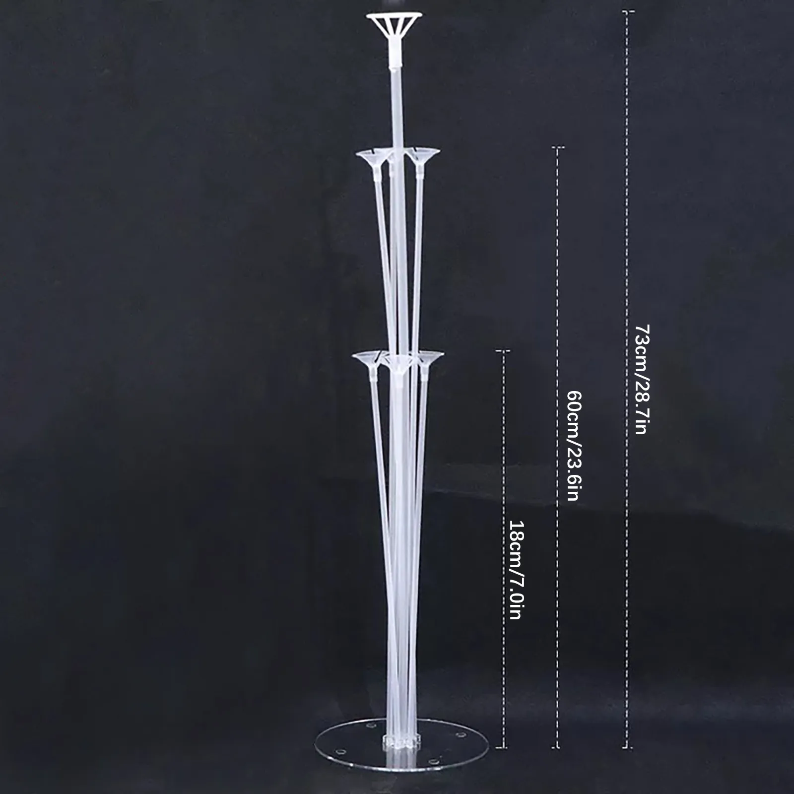 

Balloon Bracket Table Floating Transparent Bracket Transparent Balloons Tree Swinging Rod 4pcs Ballons Bracket Accessories