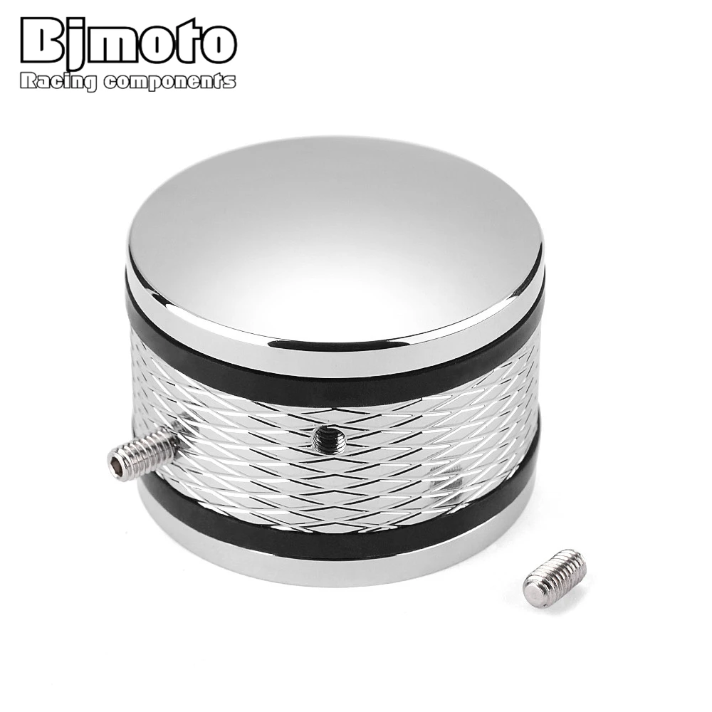 

Pair Universal Motorcycle Front Axle Cap Nut CNC aluminum Cover for Harley-Davidson Iron 883 Sportster 1200 Tri Glide Softail