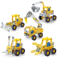180 pieces building toy kit diy construction building blocks set 3d assembled building blocks screw and nut vehicle model toys