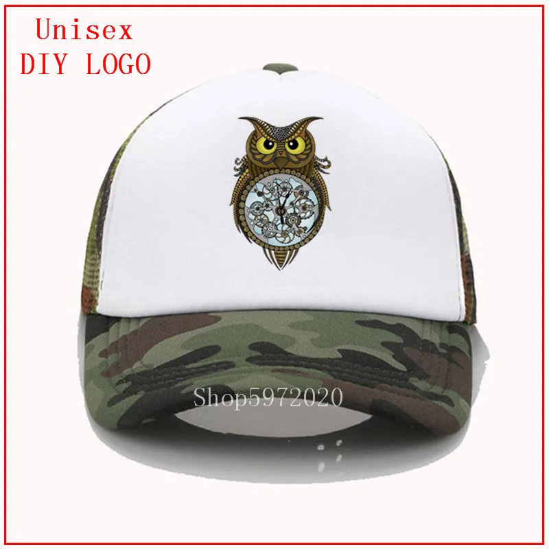 Паровая панк сова хлопковая регулируемая бейсболка модные мужские кепки женские