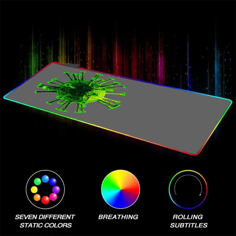 Большой игровой коврик для мыши Mairuige с RGB-светодиодный кой подсветка через USB |