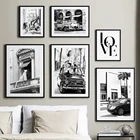 Роскошный магазин покупок девушка черно-белая настенная Картина на холсте скандинавские плакаты и принты настенные картины для декора гостиной