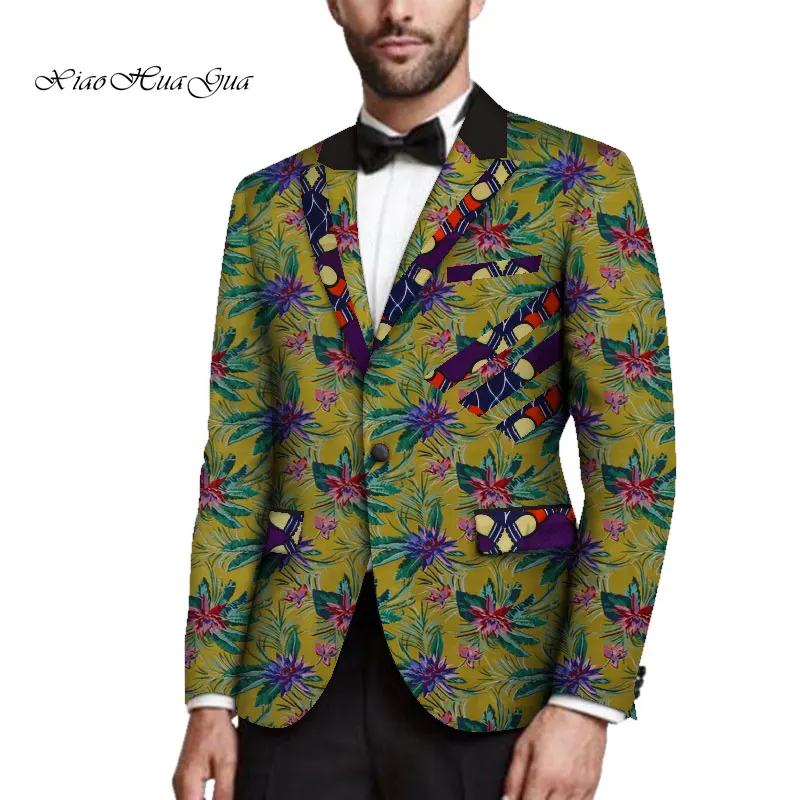 Мужские костюмы пиджак Мужской Блейзер по индивидуальному заказу Африканский