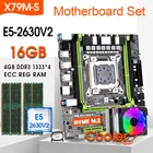 Комплект материнской платы Jingsha X79 с Xeon E5 2630V2 4x4 ГБ = 16 Гб 1333 МГц память DDR3 ECC REG и кулером ЦП NVME M.2 SSDslot