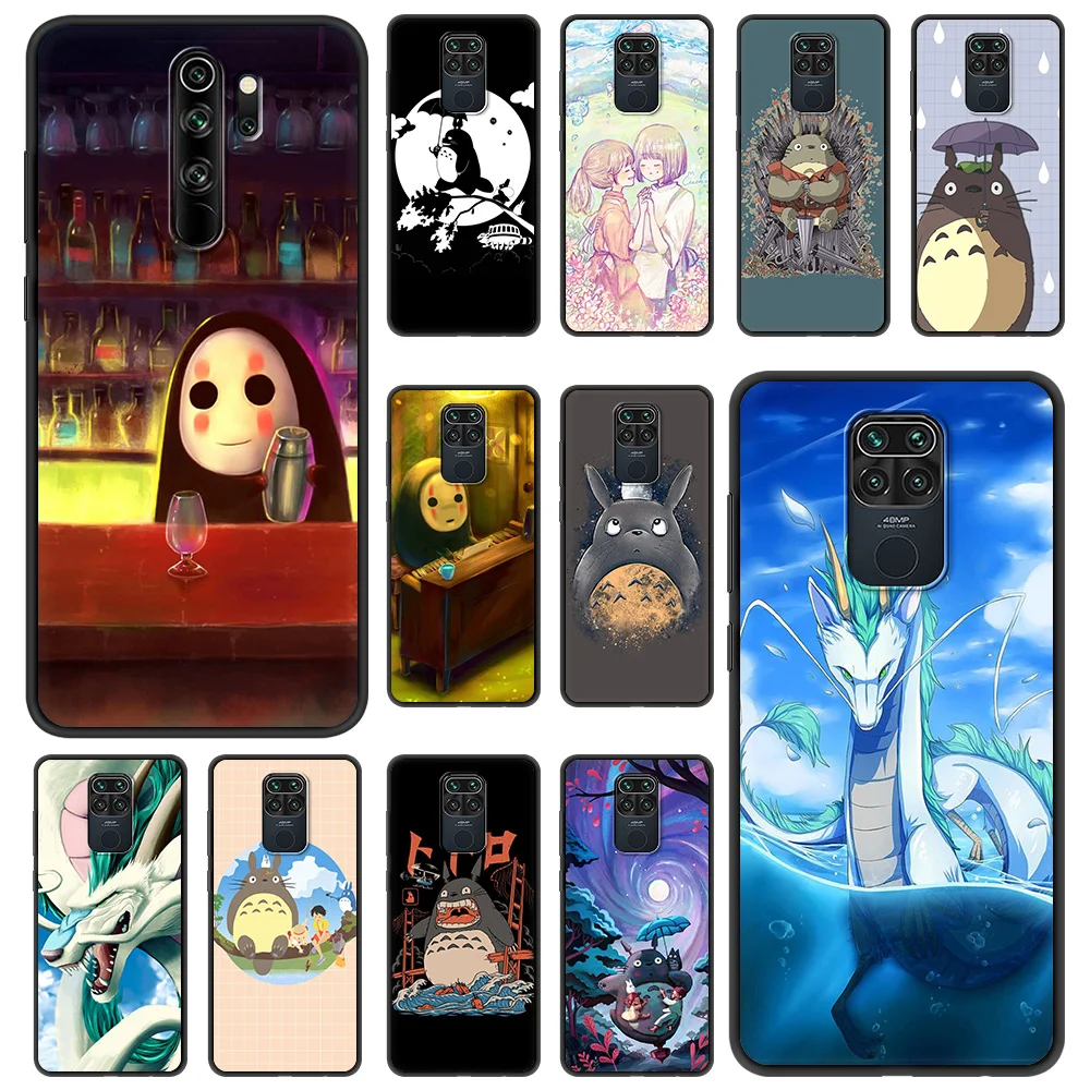 

Studio Ghibli Totoro Soft Phone Case for Redmi Note 7 8 8T 9S 9 10 Pro K40 8 9 9A 9C Cover Shockproof Silicone Luxury Shell TPU