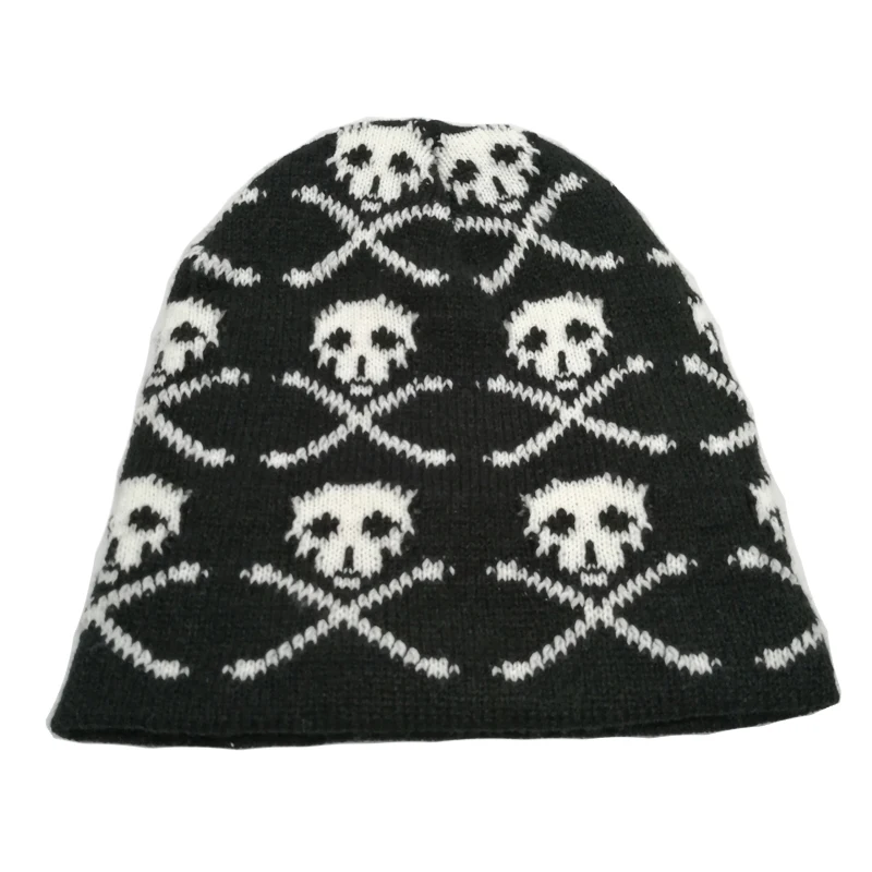 Dragon Skull Hats For Unisex Woman Man Winter Knitted Beanie Caps Warmer Sport Ski Bonnet Female Hip Hop Skeleton Skullies Cap | Аксессуары