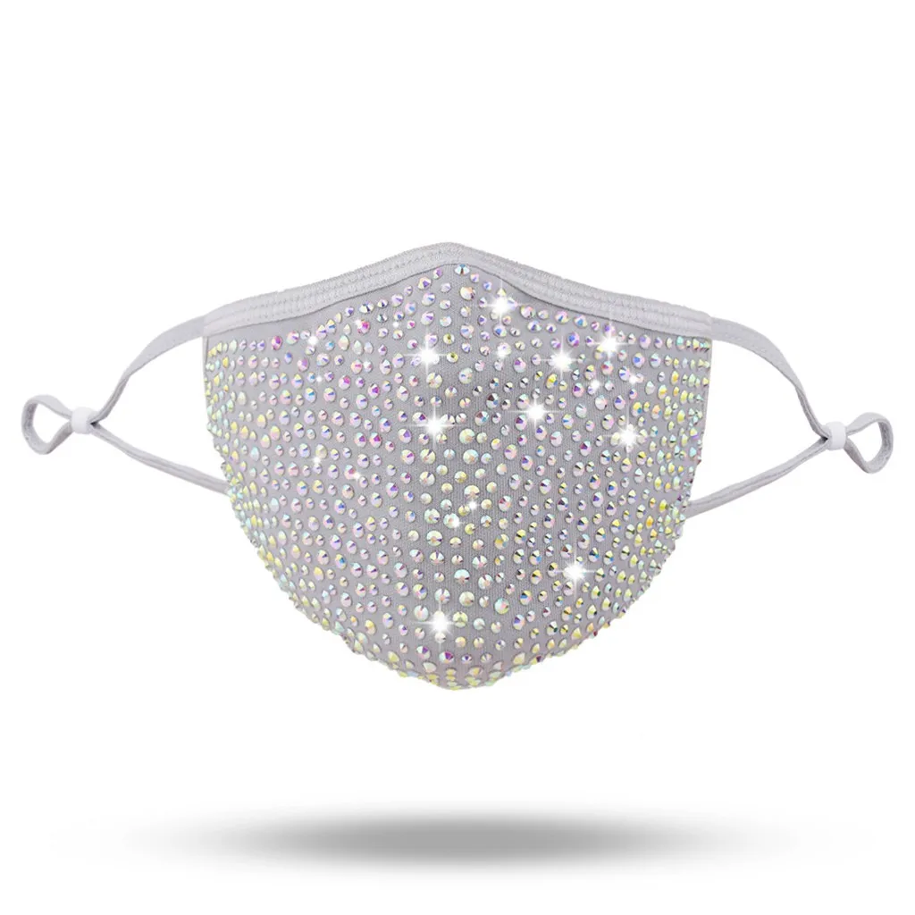 

Christmas Navidad Adult Fashion Reusable Windproof Fog Haze Mask Diamond Mask For Women Mascaras Halloween Cosplay Masks