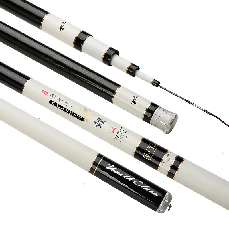 

High Quality Fishing Rods 3.6m-6.3m Carbon Fiber Telescopic Fishing Rod Ultra Light Ultrafine Hand Pole Feeder for Carp Fishing