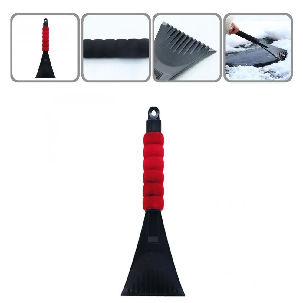 

Многофункциональный скребок для льда, автомобильный скребок черного/красного цвета, эргономичный дизайн для окон